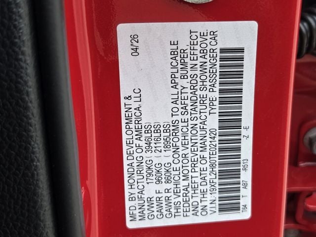 2026 Honda Civic Sport