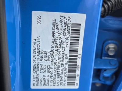 2026 Honda Civic Sport