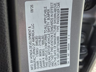 2026 Honda Civic Sport