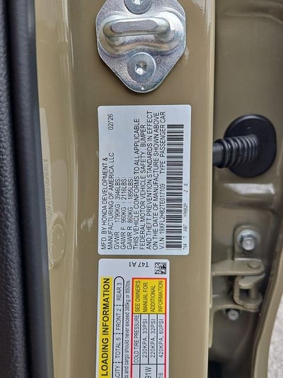 2026 Honda Civic Sport