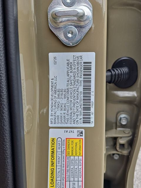 2026 Honda Civic Sport