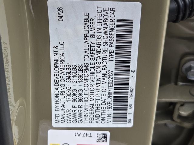 2026 Honda Civic Sport