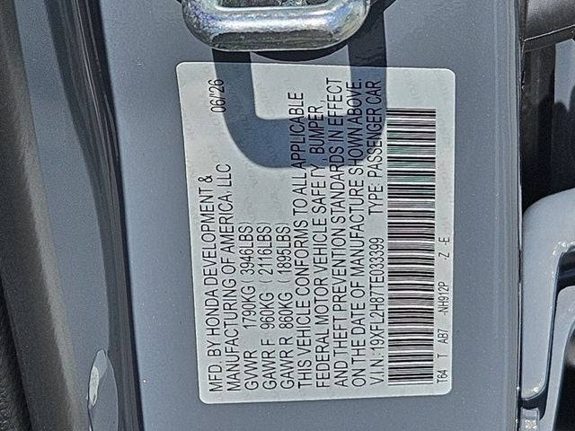 2026 Honda Civic Sport