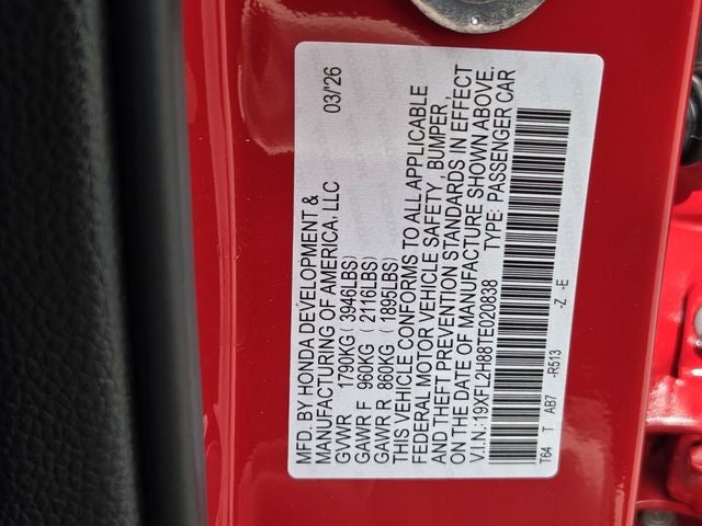 2026 Honda Civic Sport