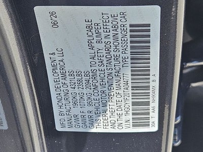 2026 Honda Accord LX
