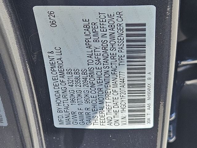 2026 Honda Accord LX
