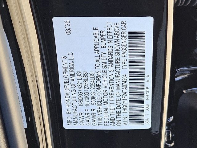 2026 Honda Accord LX