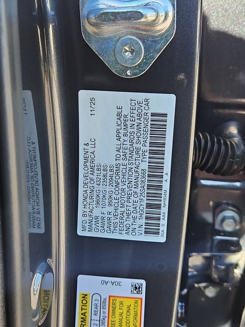 2025 Honda Accord LX