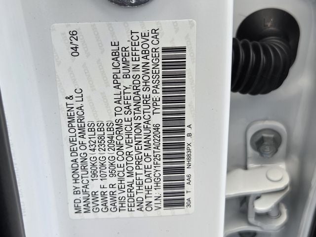 2026 Honda Accord LX