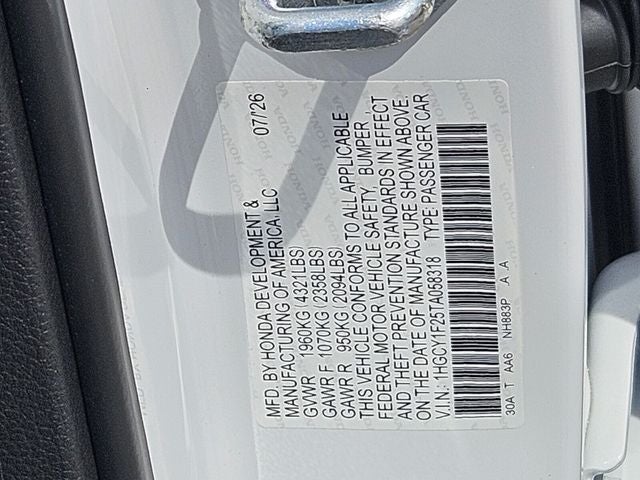 2026 Honda Accord LX