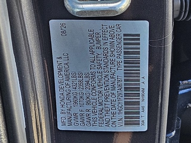 2026 Honda Accord LX