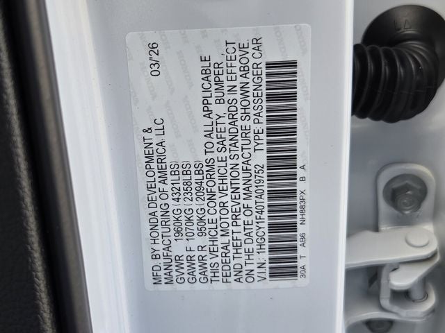 2026 Honda Accord SE