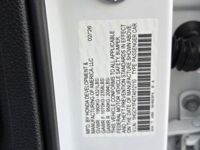 2026 Honda Accord SE