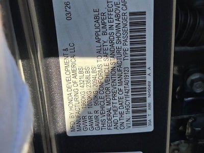 2026 Honda Accord SE