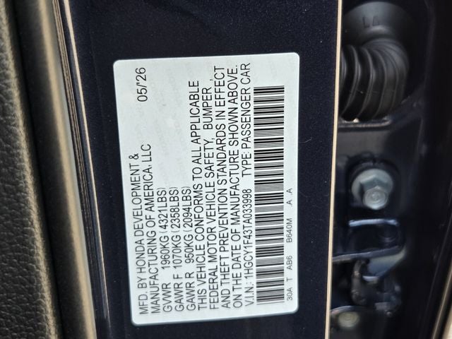 2026 Honda Accord SE