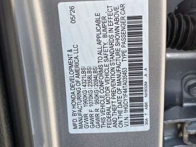 2026 Honda Accord SE