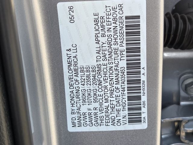 2026 Honda Accord SE
