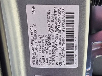 2026 Honda Accord SE