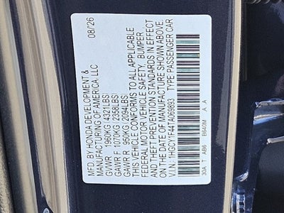 2026 Honda Accord SE