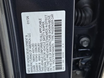 2026 Honda Accord SE