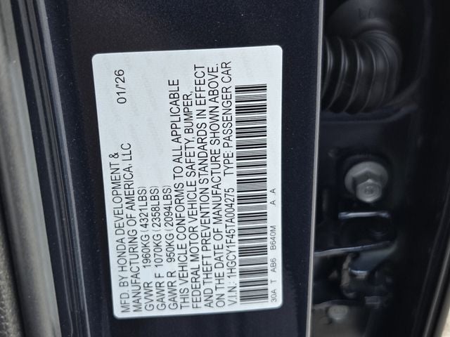 2026 Honda Accord SE