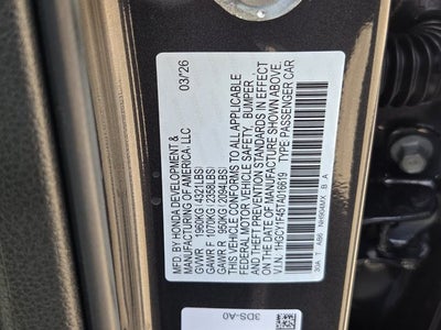 2026 Honda Accord SE