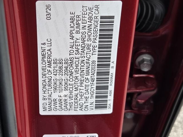 2026 Honda Accord SE