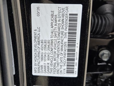 2026 Honda Accord SE