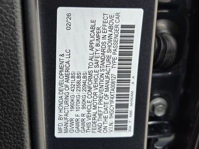 2026 Honda Accord SE