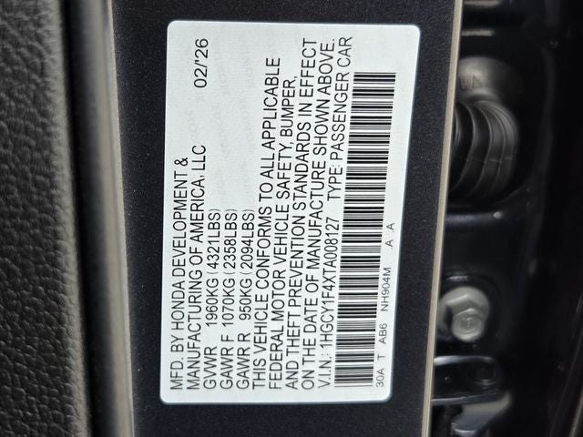 2026 Honda Accord SE