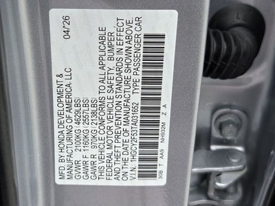 2026 Honda Accord Hybrid Sport