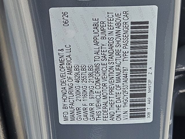 2026 Honda Accord Hybrid Sport