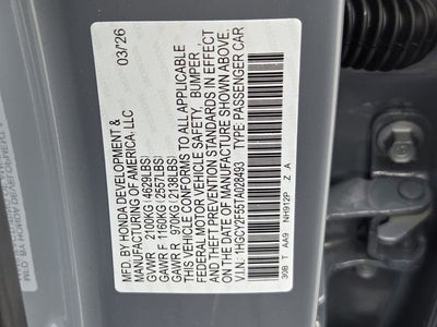 2026 Honda Accord Hybrid Sport