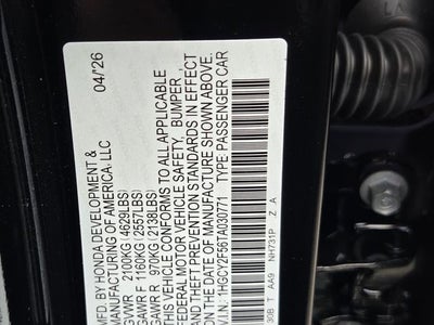 2026 Honda Accord Hybrid Sport