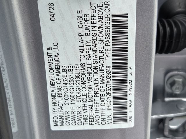 2026 Honda Accord Hybrid Sport
