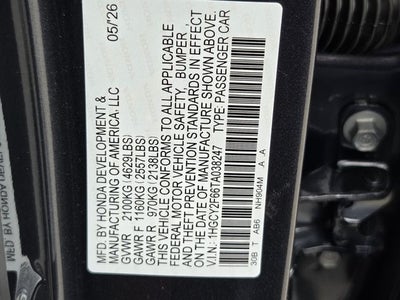 2026 Honda Accord Hybrid EX-L
