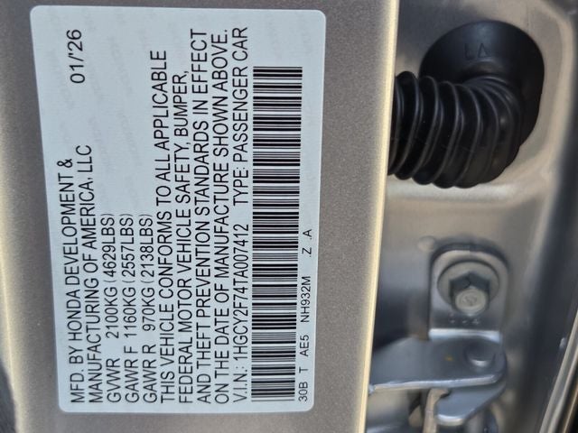 2026 Honda Accord Hybrid Sport-L
