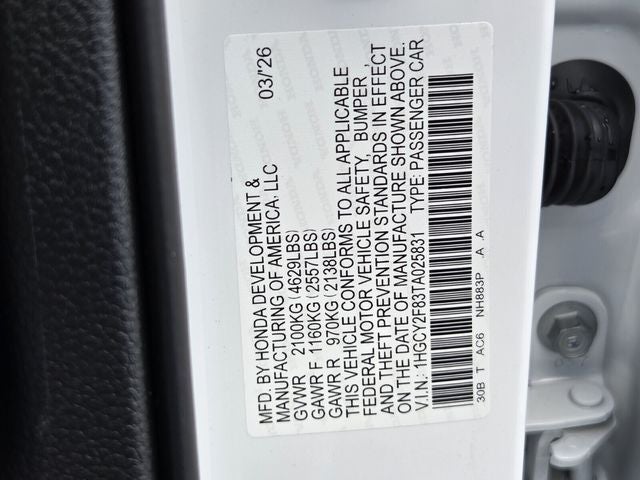 2026 Honda Accord Hybrid Touring