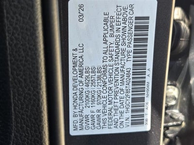 2026 Honda Accord Hybrid Touring