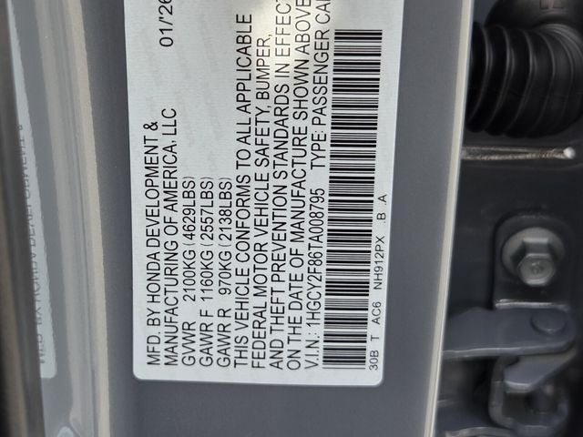 2026 Honda Accord Hybrid Touring