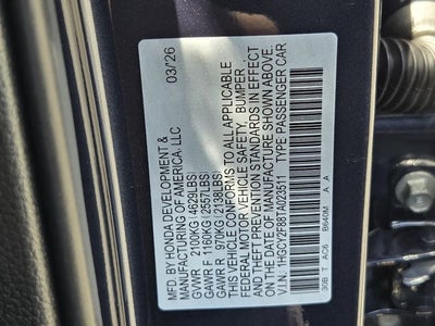 2026 Honda Accord Hybrid Touring