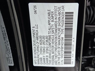 2026 Honda Accord Hybrid Touring