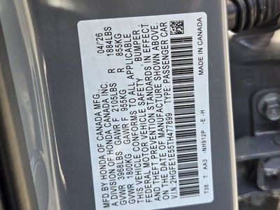 2026 Honda Civic Si FWD