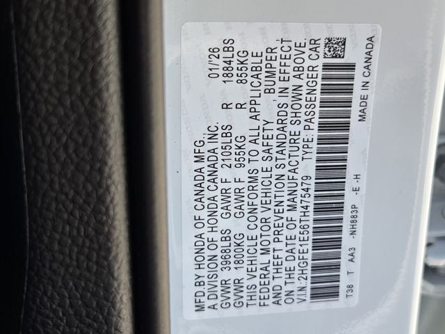 2026 Honda Civic Si Base