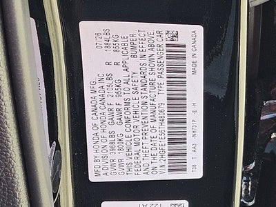 2026 Honda Civic Si Manual
