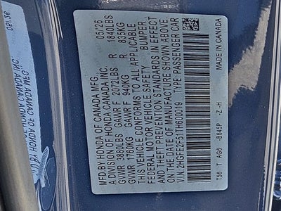 2026 Honda Civic Sport