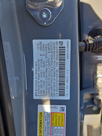 2026 Honda Civic Sport