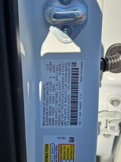 2026 Honda Civic Sport