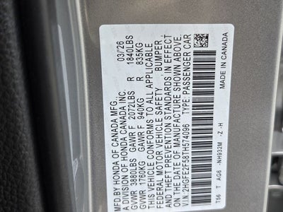 2026 Honda Civic Sport