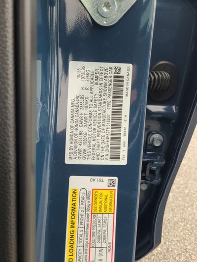 2026 Honda Civic Hybrid Sport